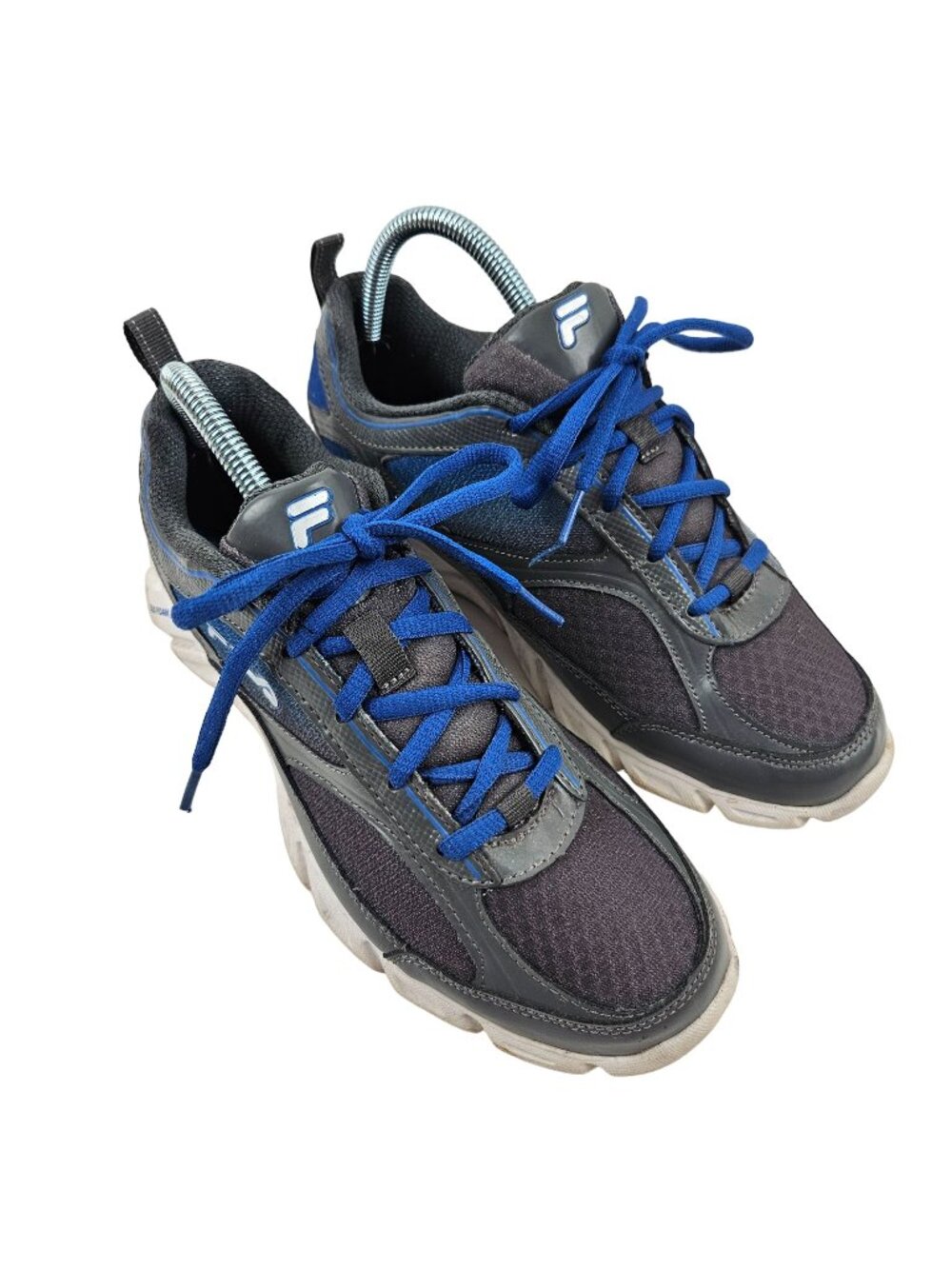 Fila Athletic Shoes Womens Size 7 3SR20152 Canvas Sneakers Gray Blue Comfort
